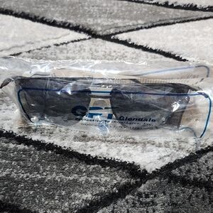 GLENDALE Z87.1 MIRRORED MODERATE SAFETY AVIATOR SUNGLASSES BLACK METAL